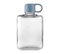 Generisch Water Bottle Tritan, 8.5 x 15 cm Flask Mug, Portable Flat Design, Leakproof, Lightweight Reusable Hydration Container, Slim Profile, Travel Drinkware for Hiking, Camping, School, Office, Gym