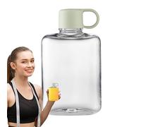 Generisch Water Bottle Tritan, 8.5 x 15 cm Flask Mug, Portable Flat Design, Leakproof, Lightweight Reusable Hydration Container, Slim Profile, Travel Drinkware for Hiking, Camping, School, Office, Gym