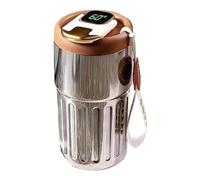 Generisch Water Bottle with Temperature Display - Coffee Mug with Intelligent LED Temperature Display, Vacuum Cup, 450 ml, Double Walled Portable Vacuum Insulated Coffee Travel Mug for Drinking