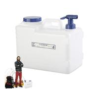 Generisch Water Reservoir, Water Container with Spigot, Camping Drinking Water Storage Jug, 10L/15L, No Leakage, Large Capacity Tank, Hydration Know