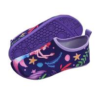 Generisch - Water Shoes for Beach Pool Outdoor Comfortable Sandals for Toddlers 2-9 Years Lightweight Sole Non-Slip Breathable Quick Drying Ideal Swimming Play Holiday, Dark purple, 6-7 Jahre