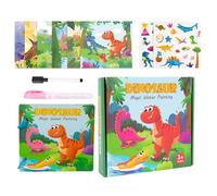 Generisch Watercolor Practice Book - Dinosaur Painting Diary, Water Brush Colouring Book, Educational Drawing Workbook, Entertaining Art Supplies | For Kids, Teens, School, School