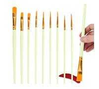 Generisch Watercolour Brush, Acrylic Watercolour Brush Set with 10 Pieces - Versatile and Flexible Brushes for Oil Painting, Acrylic Painting Other Art Projects