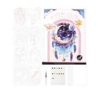 Generisch Watercolour Colouring Book, Triple Folding Travel Art Set, Drawing Supplies, Painting Accessories, Beginner Friendly Design, Adult Crafts, Outdoor Stationery