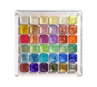 Generisch Watercolour Paint Set, Watercolour Set - Glitter Watercolour Set with 36 Colours | Travel Watercolour Set with Magnetic Case, Compact Watercolour Paint Set for Artists
