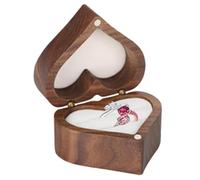 Generisch Wedding ring box for marriage proposal, jewellery presentation box, storage and presentation box for rings, for Christmas, Valentine's Day, wedding gift for her, girlfriend