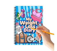 Generisch Weight Loss Diary, Portable Fitness Diary, Accurate 12 Week Weight Loss Diary for Diet, Home, Gym, Training, Food, Wellness, Athletes