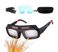 Generisch Welding Safety Goggles | Auto Darkening Anti-Glare Comfortable | Safety Goggles for Welding Work | For Mechanics and Technicians in Workshop and On