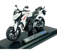 Generisch Welly Model Motorcycle Compatible with Honda CB 500 F CB500F White with Socket 1:18 1/18 Metal Model Die Cast New in Box