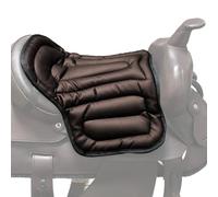 Generisch Western Saddle Pad - Shock Absorbing PU Leather Saddle Pad for | Soft Padded Saddle Cover for Ranch Trail, Cowboy Riding, Riding Equipment for Adults, Outdoor Equestrian Accessories