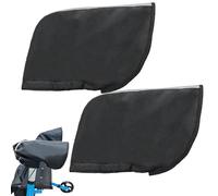 Generisch Wheelchair Gloves for Men - Waterproof Thermal Gloves, Velvet Lined Cycling Gloves with Reflective Stripes - for Women, Men, Wheelchair, Walker