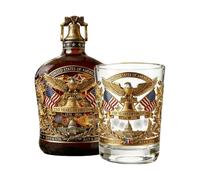 Generisch Whisky Bottles | 350 ml 1776-2026 - Patriotic Whiskey Bottle with Glass | Suitable for Memorial Day US, Celebrations, Holidays, Weddings and Parties