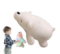 Generisch White Animal Filling, Ice Filling - LED Lights Colourful Animals Polar Doll, Decoration of Soft Wrist Cushion, Beautiful Night Decoration for Children