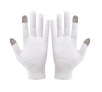 Generisch White Cotton Gloves Touch Screen Gloves - Driving Gloves | Touchscreen Gloves White Cotton Gloves for Cycling, Cycling, Sporting, for Men and Women