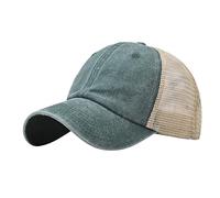 Generisch White Giant Caps 80 Cap Denim Buckle Outdoor Sun Protection Hat Caps Men's Baseball, Green, One Size