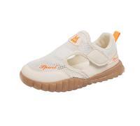 Generisch White Work Shoes Women's Mesh Shoes for Boys Girls in Spring Summer Beach Shoes with Soft Sole Trainers 30, beige, 1.5 UK