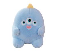 Generisch Willkos Blueberry Mate Paper Dolls Three Eyes Adorable Alien Soft Plush Doll Perfect Companion for Playing Dollhouse Accessories (Light Blue, 20cm)