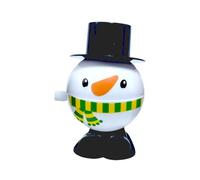 Generisch Wind-up festival snowmen that can be wound up, run and jump, small surprises for children (B, 6.5 cm)
