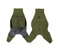 Generisch Windproof Winter Coat for Large Dogs with Adjustable Collar Practical Lead Hook Ideal for Outdoor Activities (Green, S)