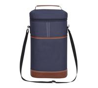 Generisch Wine Bottle Cooler Bag - 600D Oxford Cloth Pearl Cotton 22 x 10 x 33 cm Leakproof Portable Tote Wine Carrier Travel Picnic Camping Party Lunch Bag for Women Men Outdoor Trips
