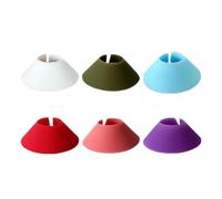Generisch Wine Markers for Glasses, Wine Glass Markers, 6 x Silicone Wine Glass Pendants, Colourful Triangular Cone Shaped Stem Glass Decoration for Bar, Martinis, Cocktail, Champagne