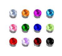 Generisch Wine , Pack of 12 Crystal Magnetic Pendants - Stemless Wine Glass Labels, for Christmas, Valentine's Day, Party, Champagne, Decoration