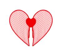 Generisch Wings Costume - Heart-Shaped Shiny and Seductive, Angel Wings Design, Elegant Party Accessory for Women, Cosplay, Valentine's Day Celebrations and Theme Events with Eye-catching Look