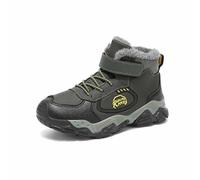 Generisch Winter Ankle Boots for - Comfortable Warm Winter Sports Trainers for Toddlers Suitable for Everyday Leisure Outdoor Activities, Army Green, 3.5 UK