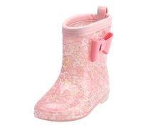 Generisch Winter boots 35, rain boots, short rain boots for, easy to put on, lightweight girls boots, purple, 7 UK Child