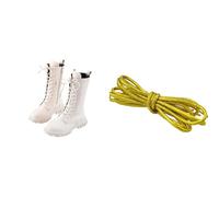 Generisch Winter Boots Girls Boots Comfortable and Soft Sole Children's Riding Boots Winter Shoes Winter Children's Boots Riding Boots Children's Boots Leather White/Black, Beige6, 1 UK