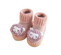Generisch Winter Boys Girls Kids Socks Shoes Non-Slip Indoor Floor Baby Sports Shoes Warm Comfortable Plush Toy Shape, a, 2.5 UK Child