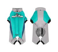 Generisch Winter Coat for Pets with Adjustable 4-Leg Jumpsuit Design Warming Jacket Including Reflective Strips Practical D-Ring for Safe Walking in the Cold (A, 27 cm)