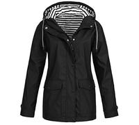 Generisch Winter Jacket Warm Women's Waterproof Women Outdoor Rain Plus Jacket Women's Coat Leopard Coat Women's Carnival, black, 4XL