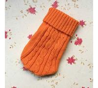 Generisch Winter Jumper for Dogs Cats Soft Cardigan for Small Puppies Breathable Pet Clothing with Warm Coat Ideal as a Cuddly Outdoor Jacket for Everyday Use (Orange, M)