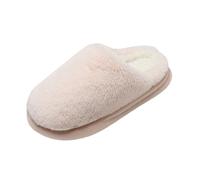 Generisch Winter Men's Visitor Slippers, Warm Cotton Mules for Women, Soft and Comfortable Slippers, Mute Slippers, Winter Slippers, pink, 6 UK