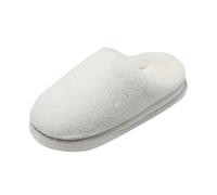 Generisch Winter Men's Visitor Slippers, Warm Cotton Mules for Women, Soft and Comfortable Slippers, Mute Slippers, Winter Slippers, White, 6 UK