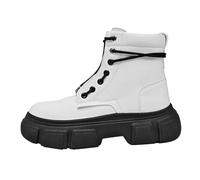 Generisch Winter Shoes Men's Chunky Low Heel Short Boots Ankle Boots Platform Winter Boots Snow Boots Lacing Thick Sole Padded Insole Half Boots