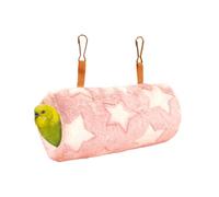 Generisch Winter Sleeping Nest, Velvet, 180 g, 12 x 12 x 27 cm, Semi-Closed Warm Bird Hammock, for Lovebirds, Budgies, Chew-proof Cage Decoration