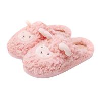 Generisch Winter Warm Plush Slippers for Women, Cute Cuddly Fluffy Slippers, Women's Plush Soft Comfortable Winter Slippers, Fluffy Warm Non-Slip Indoor Outdoor Winter Shoes
