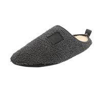 Generisch Winter Women's Slippers Warm Velvet Lined Indoor Slippers with Thick Sole for Couples, darkgray, 12 UK