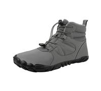 Generisch Winter Women's Snow Boots, Warm Plus Hair Thickening, Non-Slip, Antisprit, Cotton, Outdoor, Mountaineering, Five Finger Shoes, gray, 12 UK