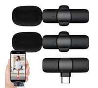 Generisch Wireless Mobile Phone Microphone for Smartphone Karaoke, Wireless Microphones | Portable Antistatic Voice Transmitter for Music Games Podcasts Travel Vlogs Workplace Home