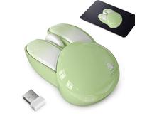 Generisch Wireless Mouse - Lightweight 59 g Compact Design Cute Mouse Silent Click-Free 2.4G Wireless Optical Mouse 1200 DPI for Office Learning Travel Everyday