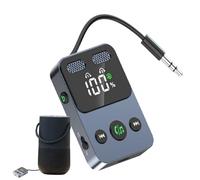 Generisch Wireless Video and Audio Transmitter Receiver - 2 in 1 Adapter Link | Long Range Aluminum Alloy Jack Connector - Portable 3.5mm Aux Port | Airplane, Travel, AUT