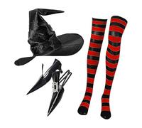 Generisch Witch Costume - Festive Party Costume Set | Fancy Dress for Halloween Concert Carnival Stage Theme Parties