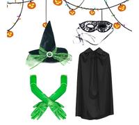 Generisch Witch Costume Set for Women, Witch Costume Accessories for Women - Event Clothing Adult Transformation with Horror Eye for Wife Sisters Girlfriend Mother Family