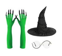 Generisch Witch Costume Women's - Witch Costume Accessory Set, Halloween Outfit & Role Play Accessories for Girls Festive Masquerade Balls Parties Home Outdoor Travel Fans