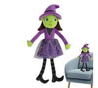 Generisch Witch Dolls, Halloween Plush Toys for Children in the Shape of Witch Dolls, Cuddly Soft Skin-Friendly Decoration for Home, Office, Children's Room, Girls, Living Room Decoration