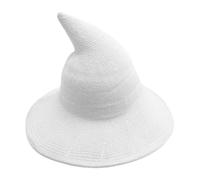 Generisch Witch Hat Halloween Wide Brimmed Lace Vintage Headpiece