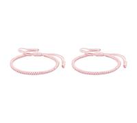 Generisch With Sets Bracelet Rings Adjustable Woven Rope Knot Bracelets For Mens Womens Bracelet Men Bracelet Bracelet Pink Jewelry, One Size*2, Nankan Wire
